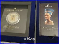 2012 Cook Islands Masterpieces Of Art The Bust Of Nefertiti Silver Gold Coin