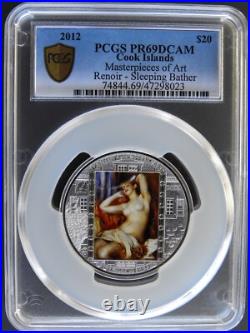 2012 Cook Islands Silver $20 Sleeping Bather by Renoir PCGS PR69DCAM RGUTH094 2012 Cook Islands Silver $20 Sleeping Bather by Renoir PCGS PR69DCAM RGUTH094