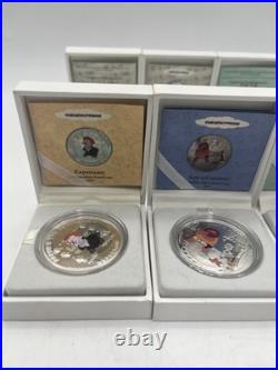 2012 Cook Islands, Soyuzmultfilm, 1 oz Silver Proof Coin Lot of 6 Limited Editio