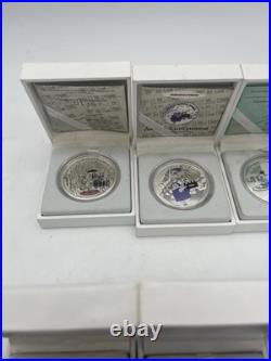 2012 Cook Islands, Soyuzmultfilm, 1 oz Silver Proof Coin Lot of 6 Limited Editio