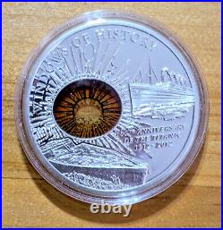 2012 Cook Islands TITANIC 100th Anniversary $10 Proof Silver Coin Glass Insert