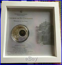 2012 Cook Islands Windows Of Heaven Church Of St Catherine Bethlehem Silver Coin