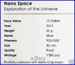 2013 $10 Cook Islands Nano Space PCGS NGC PR70 Silver Coin with Nano Chip bullion