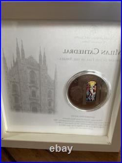 2013 $10 Cook Islands Windows Of Heaven Milan Cathedral Silver Coin