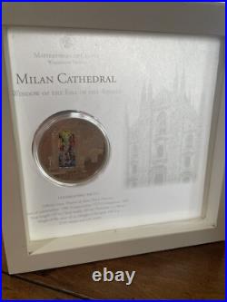2013 $10 Cook Islands Windows Of Heaven Milan Cathedral Silver Coin