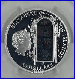 2013 $10 PCGS PL69 Cook Islands Chartres Windows of Heaven