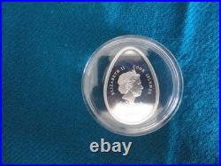 2013 2015 Cook Island Set Of 3 Imperial Eggs in Cloisonné Silver Coins No HST