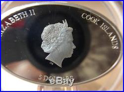 2013 $5 Cook Islands SS Republic Silver Proof Coin with Coal Insert