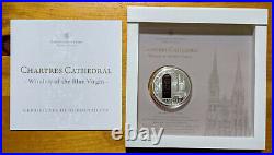 2013 Cook Islands $10 WINDOWS OF HEAVEN Chartres Proof 0.925 Silver Coin OP/COA