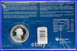 2013 Cook Islands $1 Polar Bear 1 Oz Silver Proof Coin WWF Perth Mint ULTRA RARE