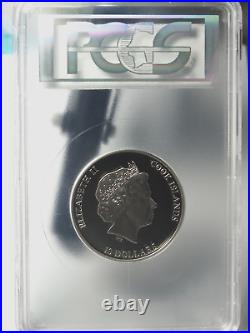 2013 Cook Islands 50 Gram. 925 Silver Nano Space Pcgs Pf 69 Deep Cameo