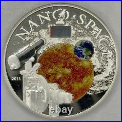 2013 Cook Islands 50 Gram. 925 Silver Nano Space Pcgs Pf 70 Deep Cameo
