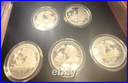 2013 Cook Islands 5-Coin 1 oz Expeditions of History 65mm RARE