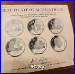 2013 Cook Islands 5-Coin 1 oz Expeditions of History 65mm RARE