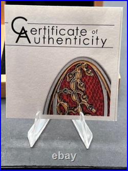 2013 Cook Islands $5 Imperial Egg in Cloisonné Easter Beauty in Red Silver Coin