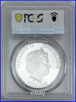2013 Cook Islands $5 Silver Coin Santa Claus Christmas New Year PCGS PR69