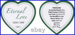 2013 Cook Islands Eternal Love Doves $1 Silver Color Coin Romantic Heart Shaped