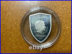 2013 Cook Islands Ferrari Shield Silver Proof Coin
