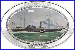 2013 Cook Islands Proof Silver $5 SS Republic Coin 1853-1865