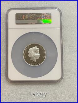 2014 $10 Cook Islands Nano Earth NGC PF 70 UCAM Silver Coin with Nano Chip