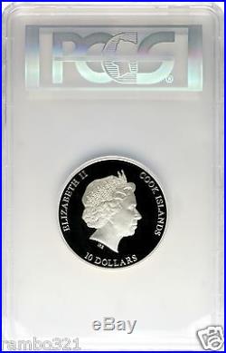 2014 $10 Cook Islands Nano Sea PCGS NGC PR70 Silver Coin with Nano Chip BUllion