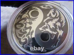 2014-2017 PREDATOR vs PREY Cook Islands YIN YANG 4 x 1oz Silver $5 Coin Set