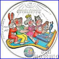 2014 CTYRLISTEK SBERATEL 3 COIN SET 1oz Silver, Gold Plated & CuNi MINTAGE OF 100