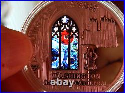 2014 Cook Islands $10 Silver Windows of Heaven Coin Washington D C