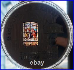 2014 Cook Islands $10 WINDOWS OF HEAVEN Buenos Aires Proof Silver Coin