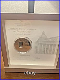 2014 Cook Islands $10 WINDOWS OF HEAVEN Buenos Aires Proof Silver Coin