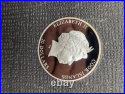 2014 Cook Islands $20 Masterpiece Art Girl With A Pearl Earring 3 OZ SILVER