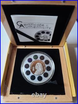 2014 Cook Islands $5 Anders Celsius 1oz Silver Proof Coin /w Thermometer & OGP