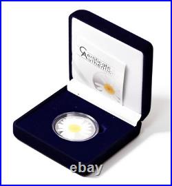 2014 Cook Islands $5 Love Family Fidelity Silver Colored Coin Romantic Chamomile