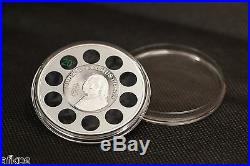 2014 Cook Islands Anders Celsius 1 oz. Silver Proof Coin w. Built-in Thermometer