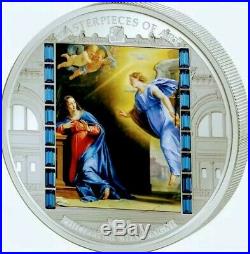 2014 Cook Islands Masterpieces of Art THE ANNUNCIATION 3oz Proof Silver Coin