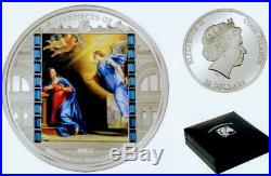2014 Cook Islands Masterpieces of Art THE ANNUNCIATION 3oz Proof Silver Coin