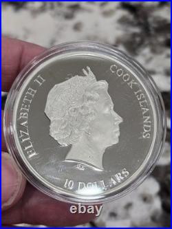 2014 Cook Islands Nano Sea $10 Legal Tender Silver Nano Chip Coin 1,000 Minted