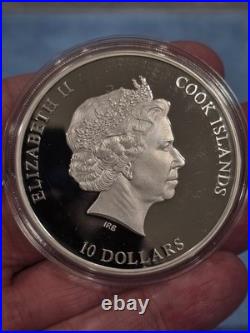 2014 Cook Islands Nano Sea $10 Legal Tender Silver Nano Chip Coin 1,000 Minted