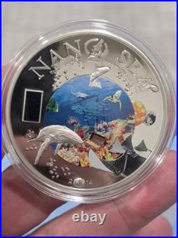 2014 Cook Islands Nano Sea $10 Legal Tender Silver Nano Chip Coin 1,000 Minted