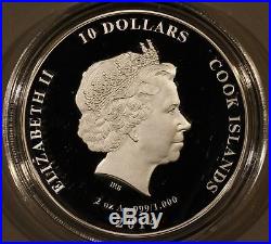 2014 Cook Islands Silver $10 Galileo Galilei Anniversary PF70 UC NGC Coin