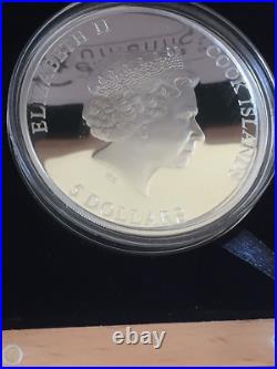 2014 Cook Islands Thermometer Anders Celsius 270th Ann $5 Silver 1oz Proof coin