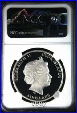 2014 Easter Island 7k Metals Cook Island 1oz. 999 Silver NGC PF70 UC Mintage 999