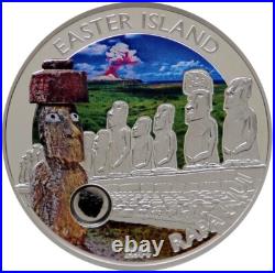 2014 Easter Island 7k Metals Cook Island 1oz. 999 Silver NGC PF70 UC Mintage 999