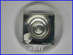 2015 $2 Cook Islands SPACE TIME CONTINUUM AWARD WINNING 1/2 OZ. 999 SILVER COIN