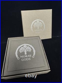 2015 2 oz Cook Islands Silver Norse God Odin Proof Coin (Ultra High Relief)