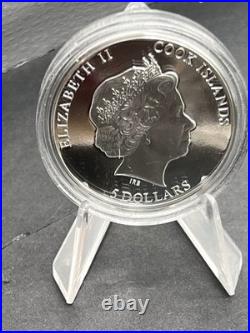 2015 $5 World of Parrots Rainbow Lorikeet Sterling Silver Coin