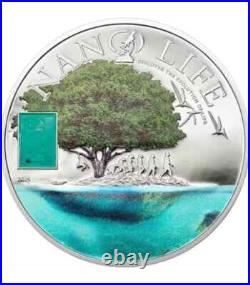 2015 COOK ISLANDS $10 NANO LIFE'NANO CHIP EVOLUTION' 50Gram SILVER PROOF COIN