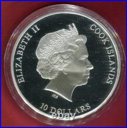 2015 Cook Islands $10 50 Gram Silver Coin Nano Life Only 1000 Minted