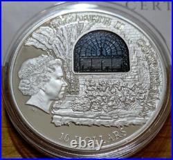 2015 Cook Islands 10$ Windows Of Heaven Jerusalem Silver Proof Coin