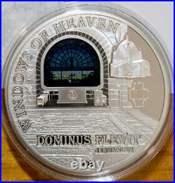 2015 Cook Islands 10$ Windows Of Heaven Jerusalem Silver Proof Coin